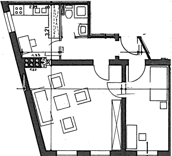Foto - Wohnung zum Mieten in Berlin 826,00 € 56.43 m²