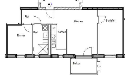 Foto - Wohnung zum Mieten in Eggolsheim 767,00 € 71.35 m²