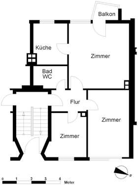 Foto - Wohnung zum Mieten in Bremerhaven 323,00 € 54.5 m²