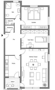 Foto - Wohnung zum Mieten in Emmerich 779,00 € 82 m²