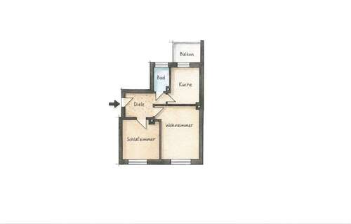 Foto - Wohnung zum Kaufen in Frankfurt 389.000,00 € 62 m²