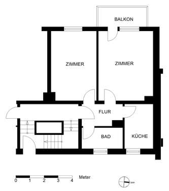 Foto - Wohnung zum Mieten in Bremerhaven 329,00 € 50.9 m²