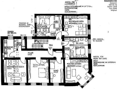 Foto - Wohnung zum Mieten in Halle 380,00 € 46.4 m²