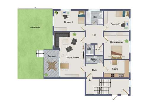 Foto - Wohnung zum Kaufen in Müllheim 435.000,00 € 101.59 m²