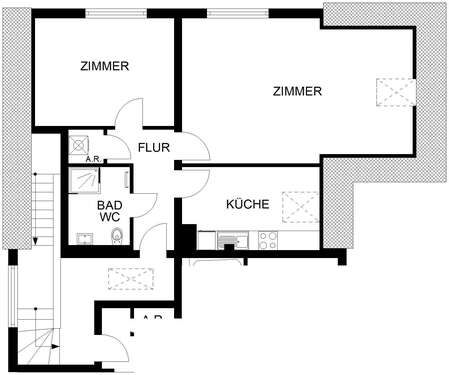Foto - Wohnung zum Mieten in Hagen 450,23 € 62.1 m²