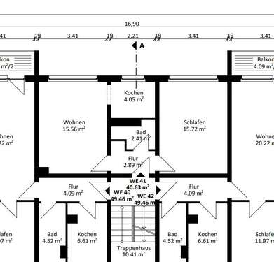 Foto - Wohnung zum Mieten in Magdeburg 300,00 € 40 m²
