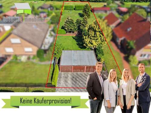 Foto - Grundstück zu verkaufen in Moormerland Veenhusen 129.000,00 € 1500 m²