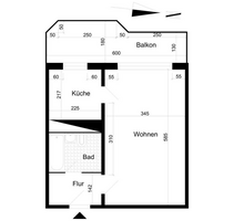 Wohnung zum Mieten in Magdeburg 260,00 € 36.37 m²