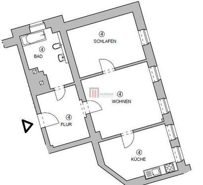 Foto - Wohnung zum Kaufen in Dresden 165.000,00 € 63.81 m²