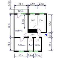 Wohnung zum Mieten in Magdeburg 420,72 € 70.12 m²