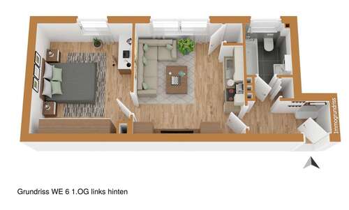 Foto - Wohnung zum Mieten in Castrop-Rauxel 358,00 € 37 m²