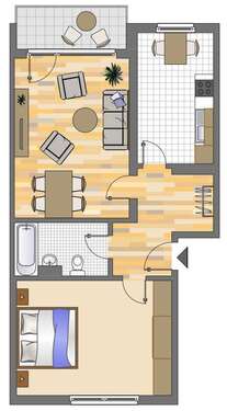 Foto - Wohnung zum Mieten in Ratingen 715,00 € 66 m²