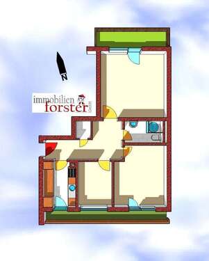 Foto - Wohnung zum Kaufen in Weilheim 249.000,00 € 70 m²