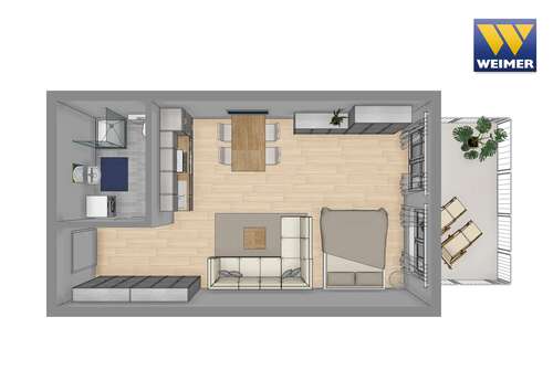 Foto - Wohnung zum Mieten in Biebertal-Königsberg 495,00 € 51.95 m²