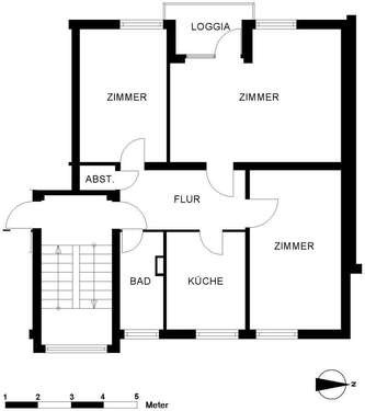 Foto - Wohnung zum Mieten in Oldenburg 547,00 € 65.5 m²