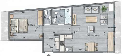 Foto - Wohnung zum Mieten in Bad Honnef 819,00 € 63 m²