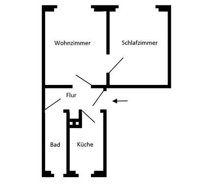 Foto - Wohnung zum Mieten in Eilenburg 292,00 € 48.52 m²