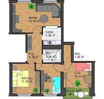 Wohnung zum Mieten in Leipzig 650,75 € 68.5 m²