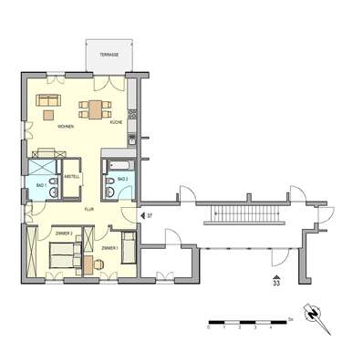 Foto - Wohnung zum Mieten in Weinböhla 1.080,00 € 90 m²