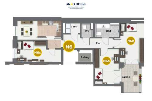 Foto - WG-Zimmer in Aachen 920,00 € 14 m²