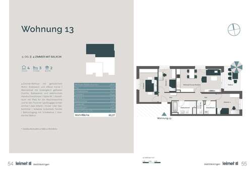 Foto - Wohnung zum Kaufen in Bad Säckingen 534.000,00 € 95.37 m²