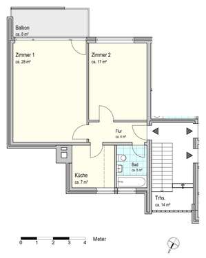 Foto - Wohnung zum Mieten in Oldenburg 580,00 € 64.5 m²