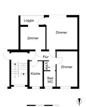 Foto - Wohnung zum Mieten in Bremerhaven 440,00 € 61.6 m²