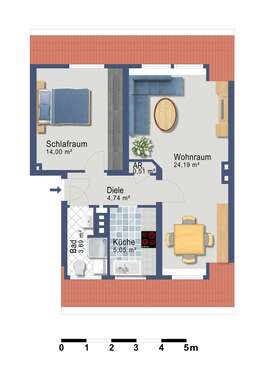 Foto - Wohnung zum Mieten in Essen 365,00 € 51.06 m²