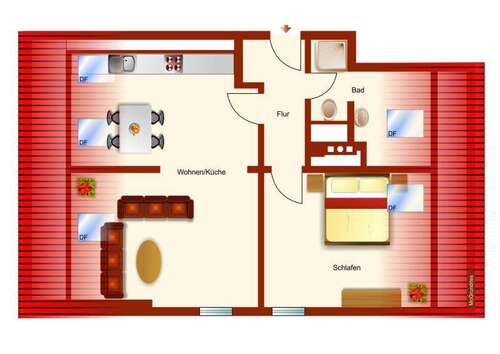 Foto - Wohnung zum Kaufen in Peißenberg 322.000,00 € 58.63 m²