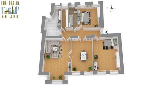 Foto - Wohnung zum Kaufen in Berlin 499.000,00 € 125.32 m²