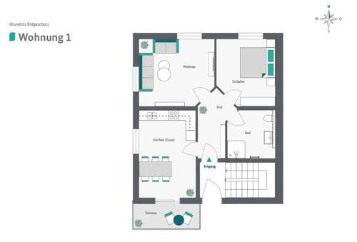 Foto - Wohnung zum Mieten in Donauwörth 870,00 € 67 m²