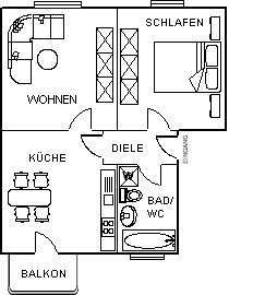 Foto - Wohnung zum Mieten in Tirschenreuth 260,50 € 51.46 m²