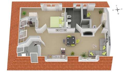 Foto - Wohnung zum Kaufen in MünstertalSchwarzwald 299.000,00 € 71.15 m²