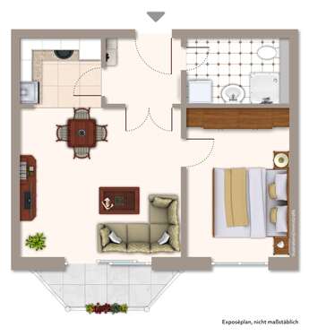 Foto - Wohnung zum Kaufen in Magdeburg 69.500,00 € 37 m²