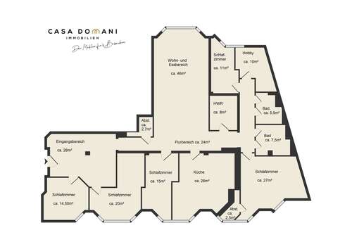Foto - Wohnung zum Mieten in Wiesbaden 3.400,00 € 250 m²