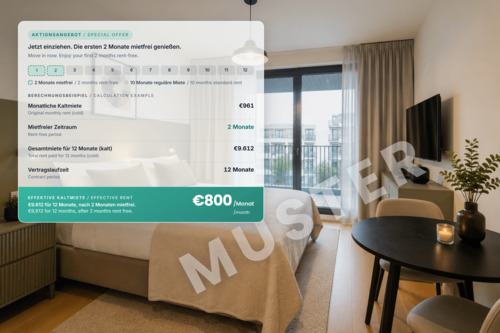 Foto - Wohnung zum Mieten in Berlin 971,00 € 28 m²