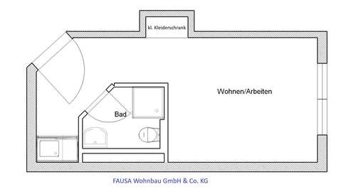 Foto - Wohnung zum Mieten in Bonn 355,00 € 21.32 m²