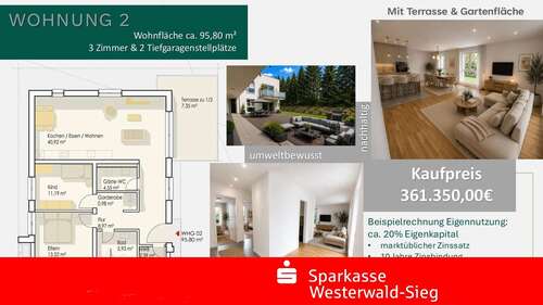 Foto - Wohnung zum Kaufen in Ransbach-Baumbach 361.350,00 € 95.8 m²