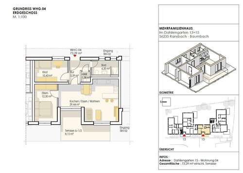 Foto - Wohnung zum Kaufen in Ransbach-Baumbach 288.193,00 € 73.29 m²