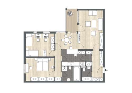 Foto - Wohnung zum Kaufen in Waldkirch 314.500,00 € 96.36 m²