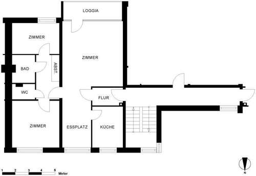 Foto - Wohnung zum Mieten in Oldenburg 637,00 € 78.6 m²
