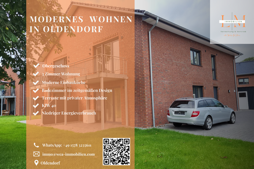 Foto - Wohnung zum Mieten in Oldendorf 890,00 € 79 m²