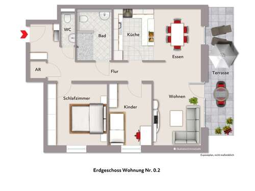 Foto - Wohnung zum Mieten in Dülmen 965,89 € 89.85 m²