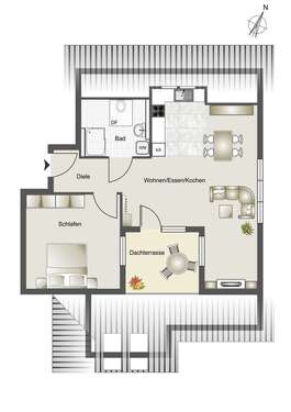 Foto - Wohnung zum Mieten in Schöntal -Oberkessach 760,00 € 61 m²