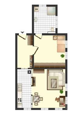 Foto - Wohnung zum Kaufen in Mössingen 169.000,00 € 58 m²