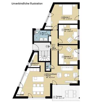 Foto - Wohnung zum Kaufen in Hildrizhausen 734.000,00 € 119.9 m²