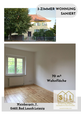Foto - Wohnung zum Mieten in Bad Lausick, Leipzig 595,00 € 70 m²