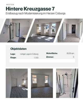 Foto - Wohnung zum Mieten in Coburg 685,00 € 81.29 m²