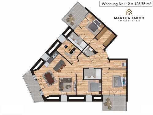 Foto - Haus zum Mieten in Bremen 1.794,00 € 123.75 m²