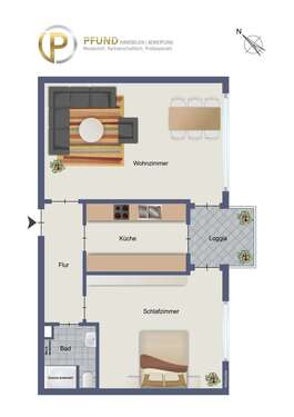 Foto - Wohnung zum Kaufen in Korb 159.500,00 € 56 m²